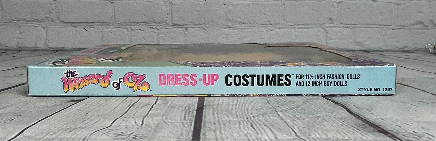 The Wizard of Oz Dress-up Costumes doll clothes, The Cowardly Lion and The Wicked Witch, unopened, 1988