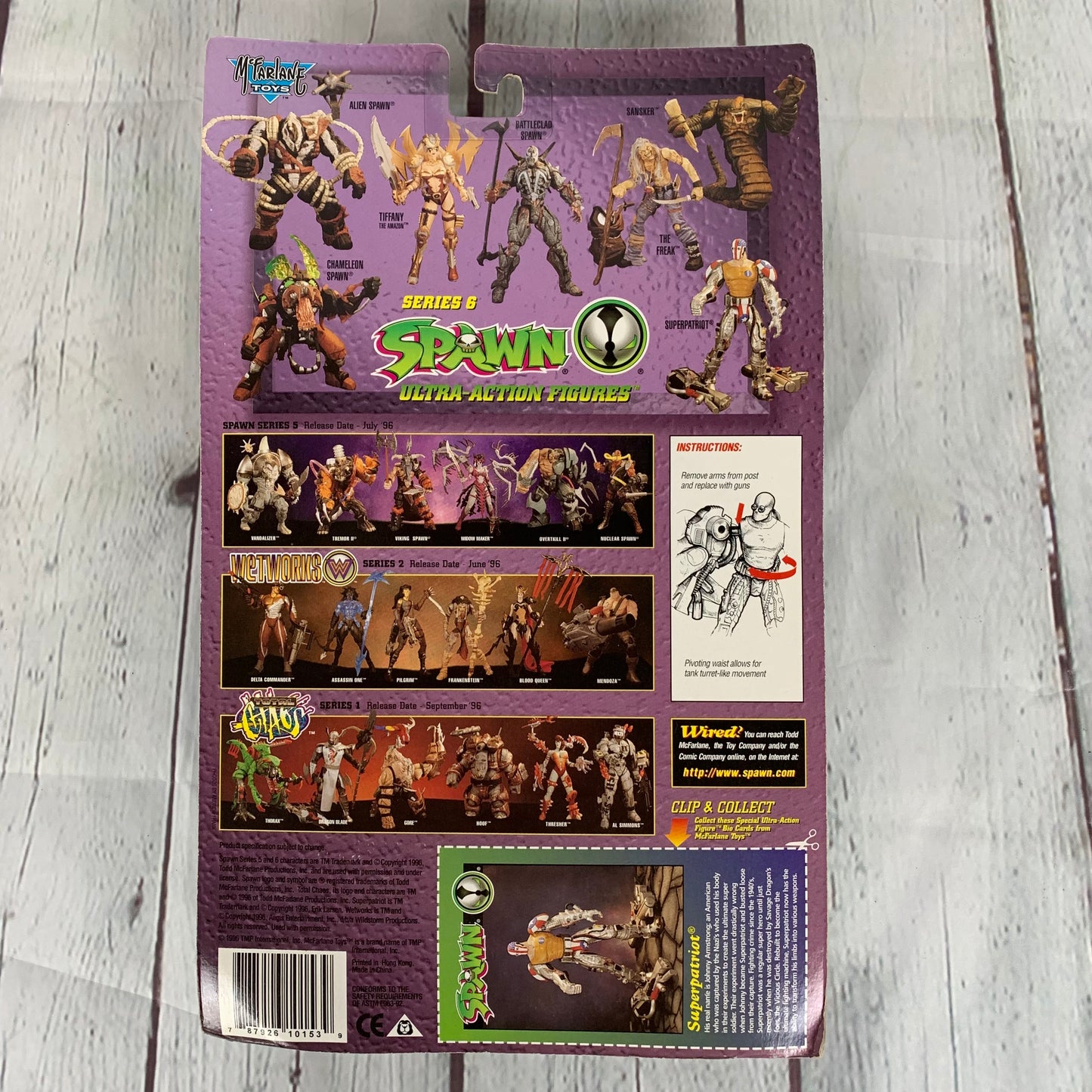 Super Patriot from Spawn and Erik Larsen, 1996, McFarlane Toys