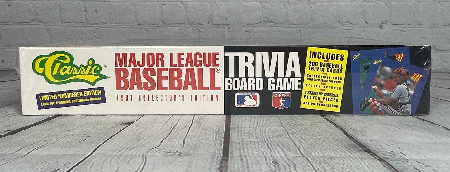 Major League Baseball Trivia Board Game, Collector’s Edition, 1991, MLB and Classic