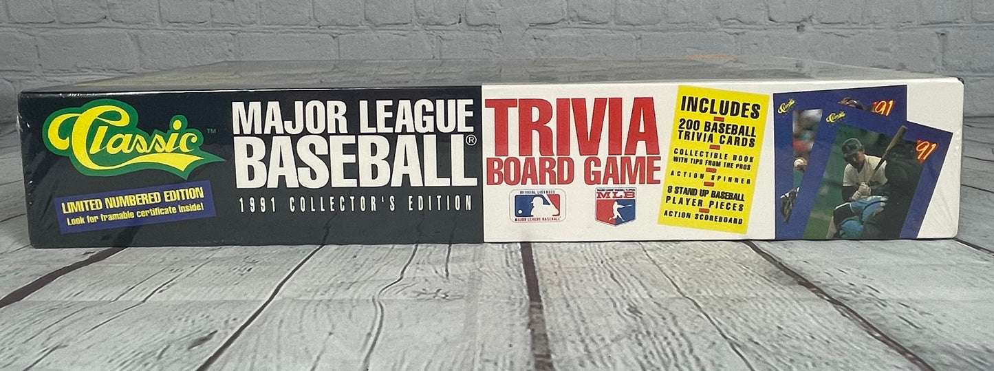 Major League Baseball Trivia Board Game, Collector’s Edition, 1991, MLB and Classic