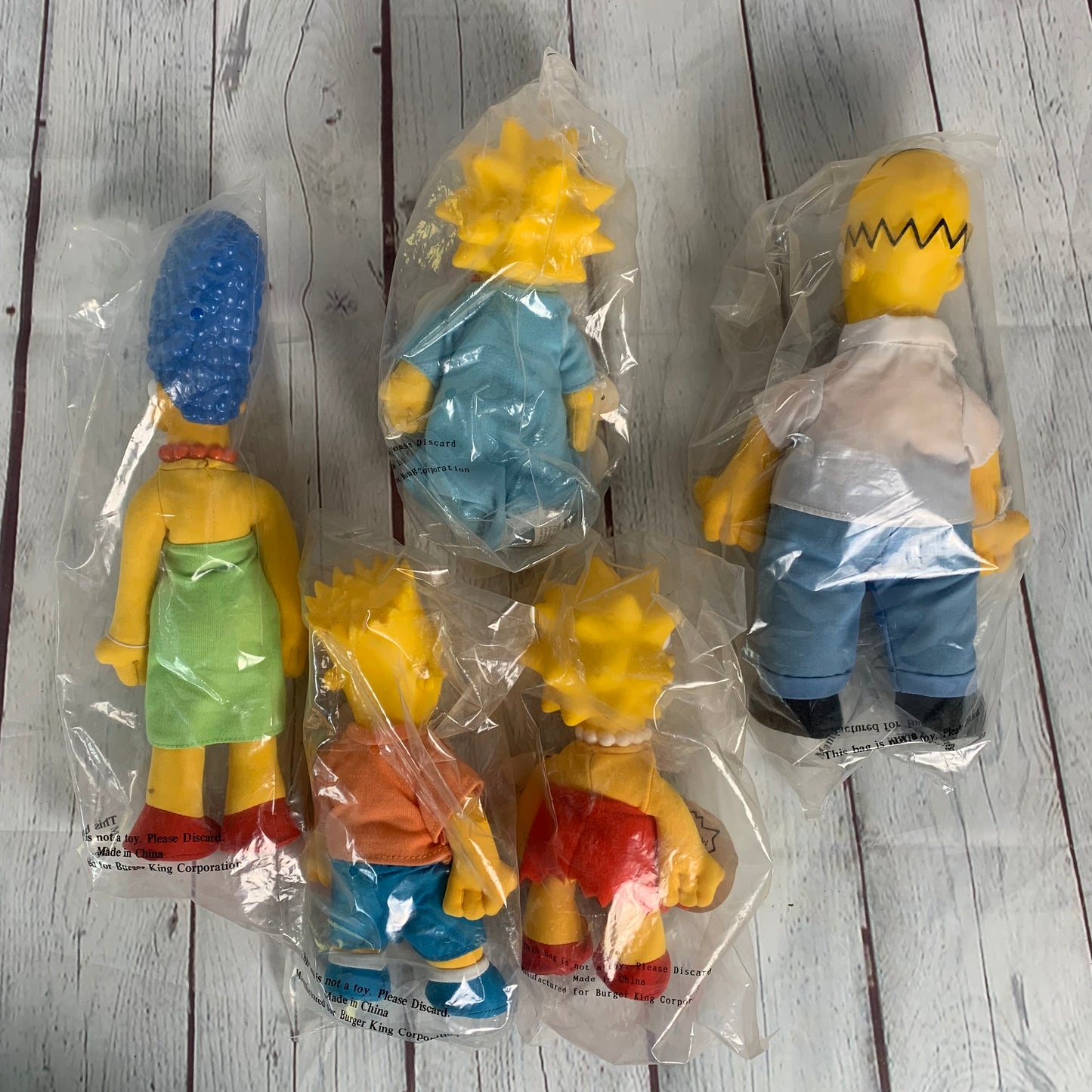 The Simpsons Family Set, Burger King Promotion, unopened