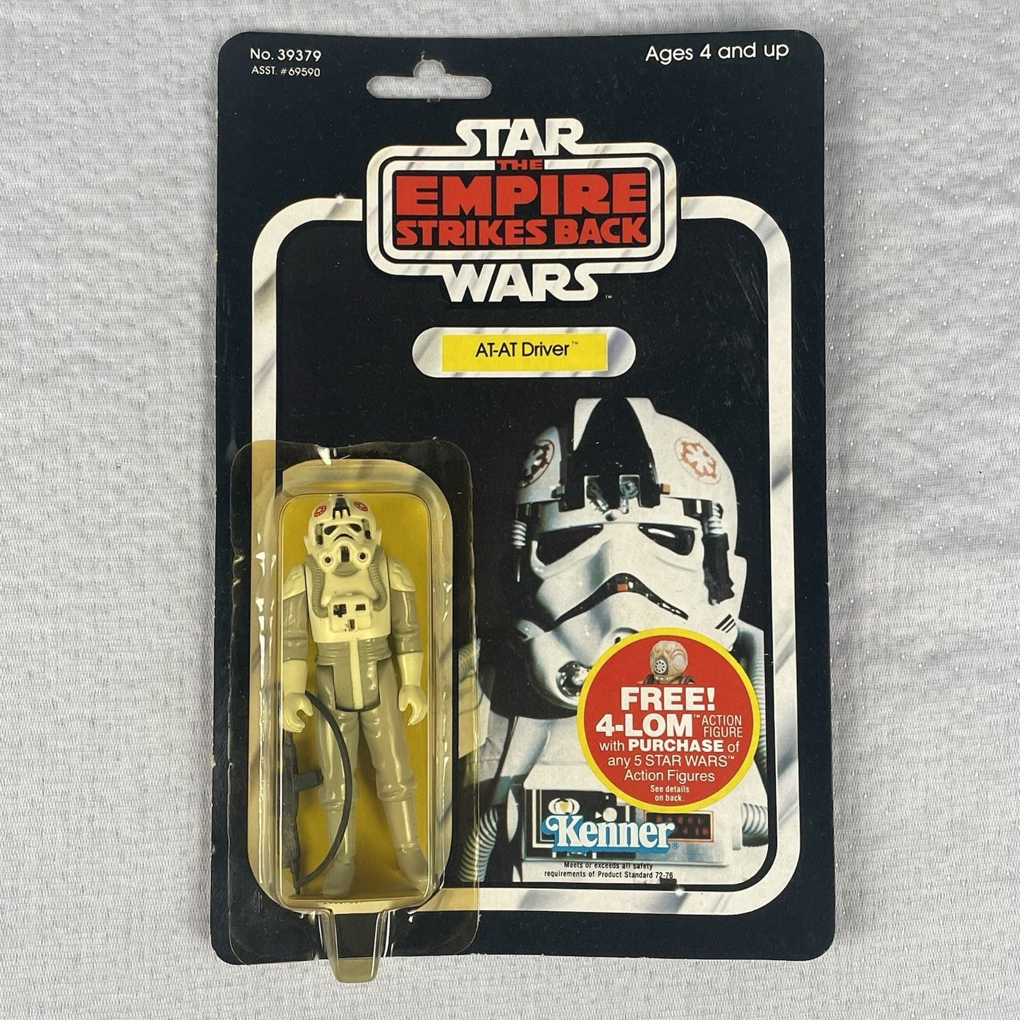 Vtg Star Wars ESB AT- AT Driver Action Figure 47 Card Back 1982 MOC Kenner