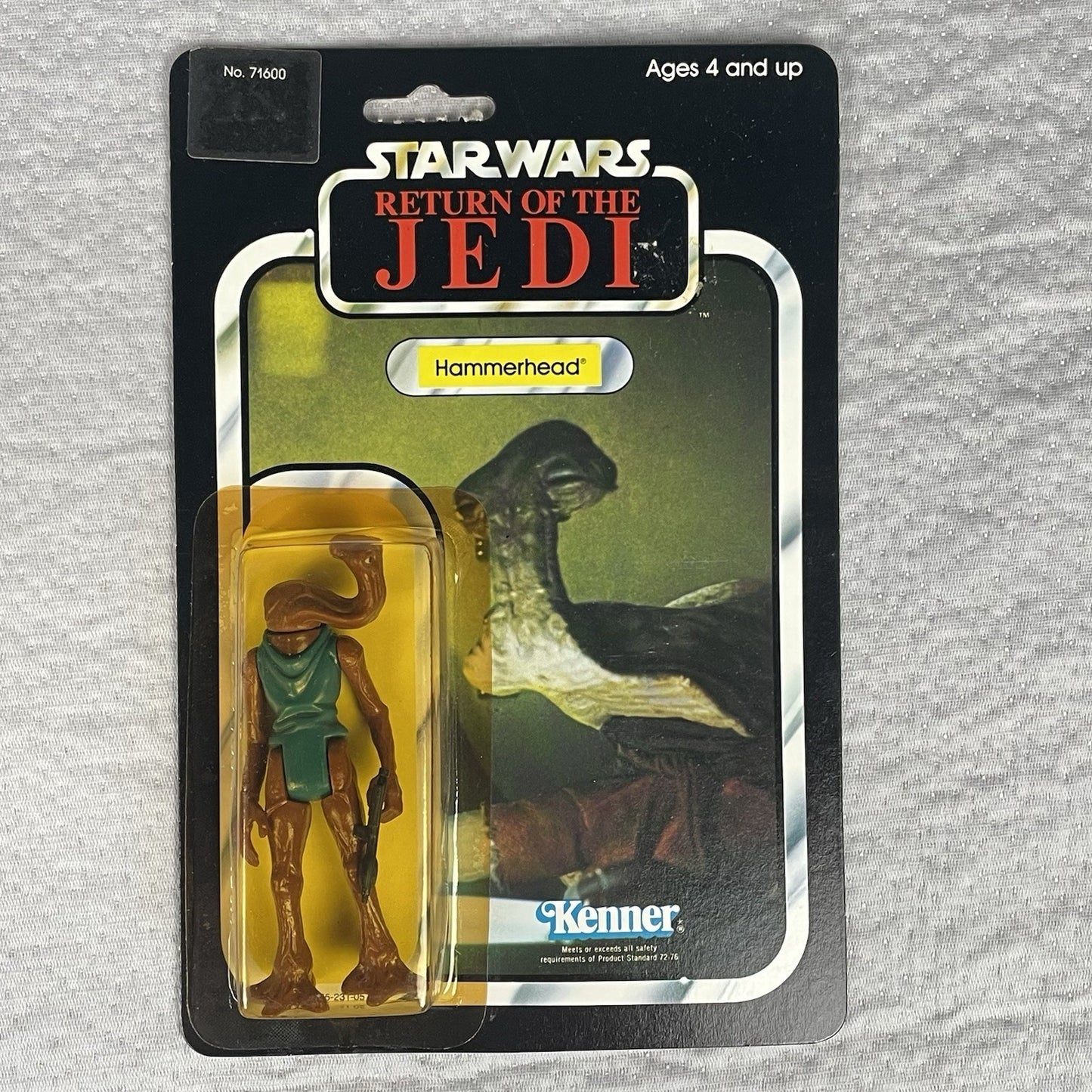 Vtg Star Wars ROTJ Hammerhead Action Figure 77A Card Back MOC 1983 Kenner