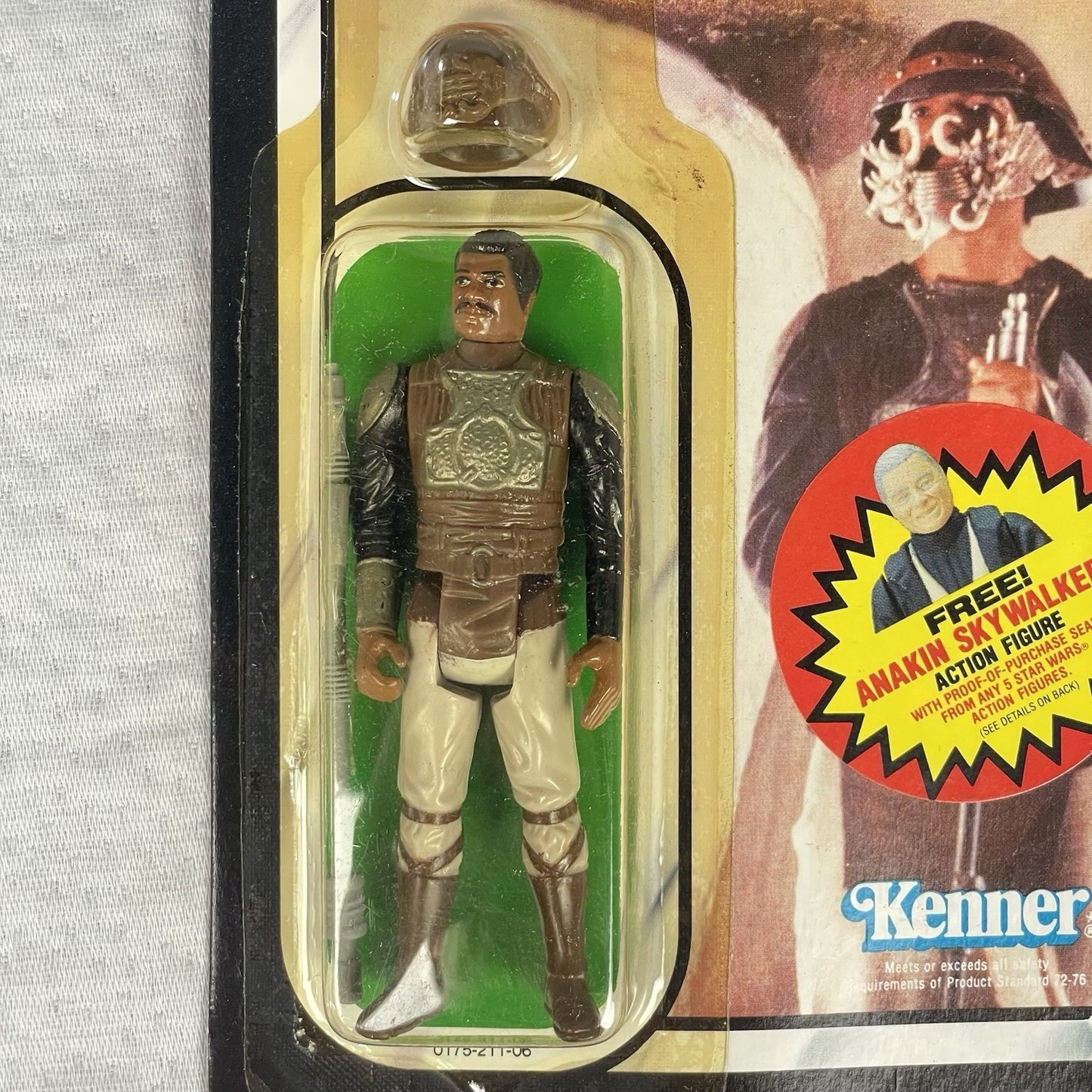 Vtg Star Wars ROTJ Lando Calrissian Action Figure 79B Card Back MOC 1984 Kenner