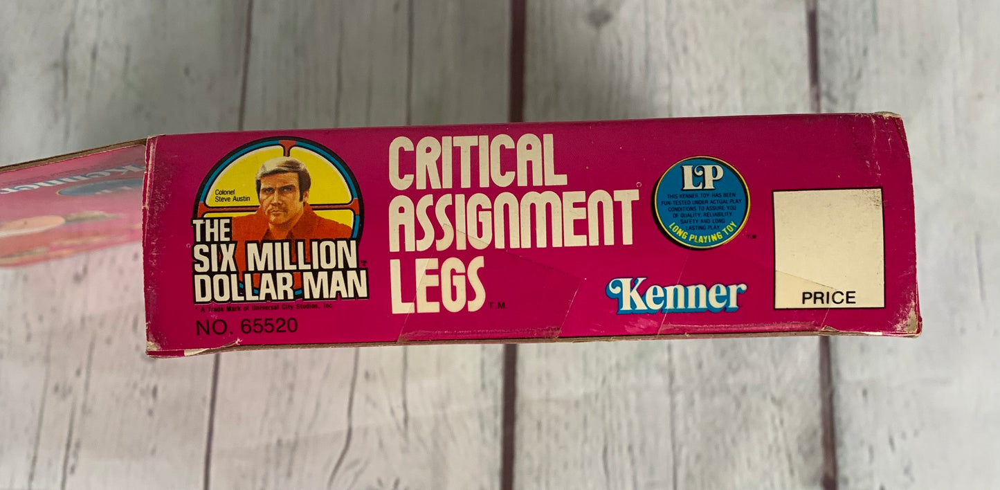 The Six Million Dollar Man Critical Assignment Leg, unopened, 1973, Kenner