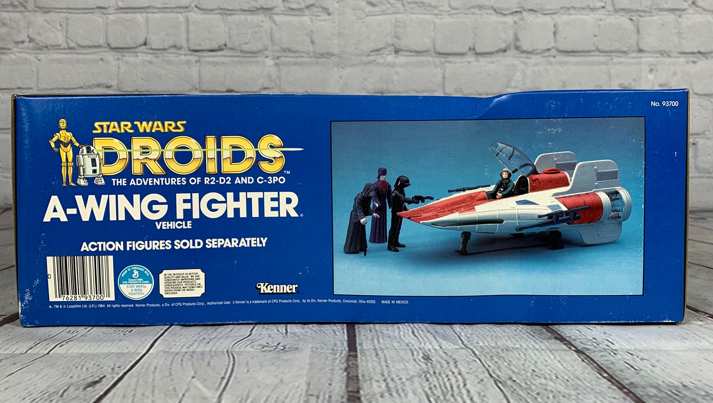 A-Wing Fighter, Star Wars, Droids, unopened, 1984, Kenner