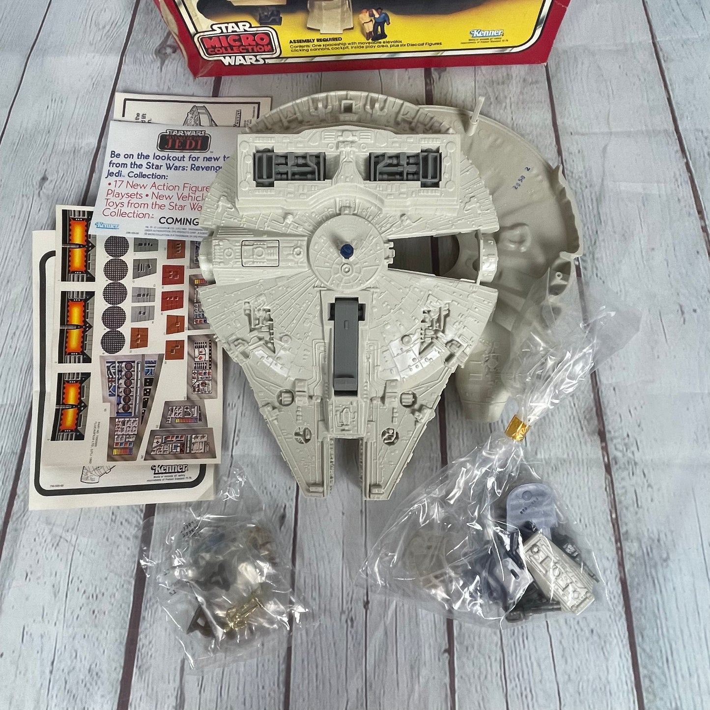 Millennium Falcon, Star Wars micro Collection, open-unused, 1982, Kenner