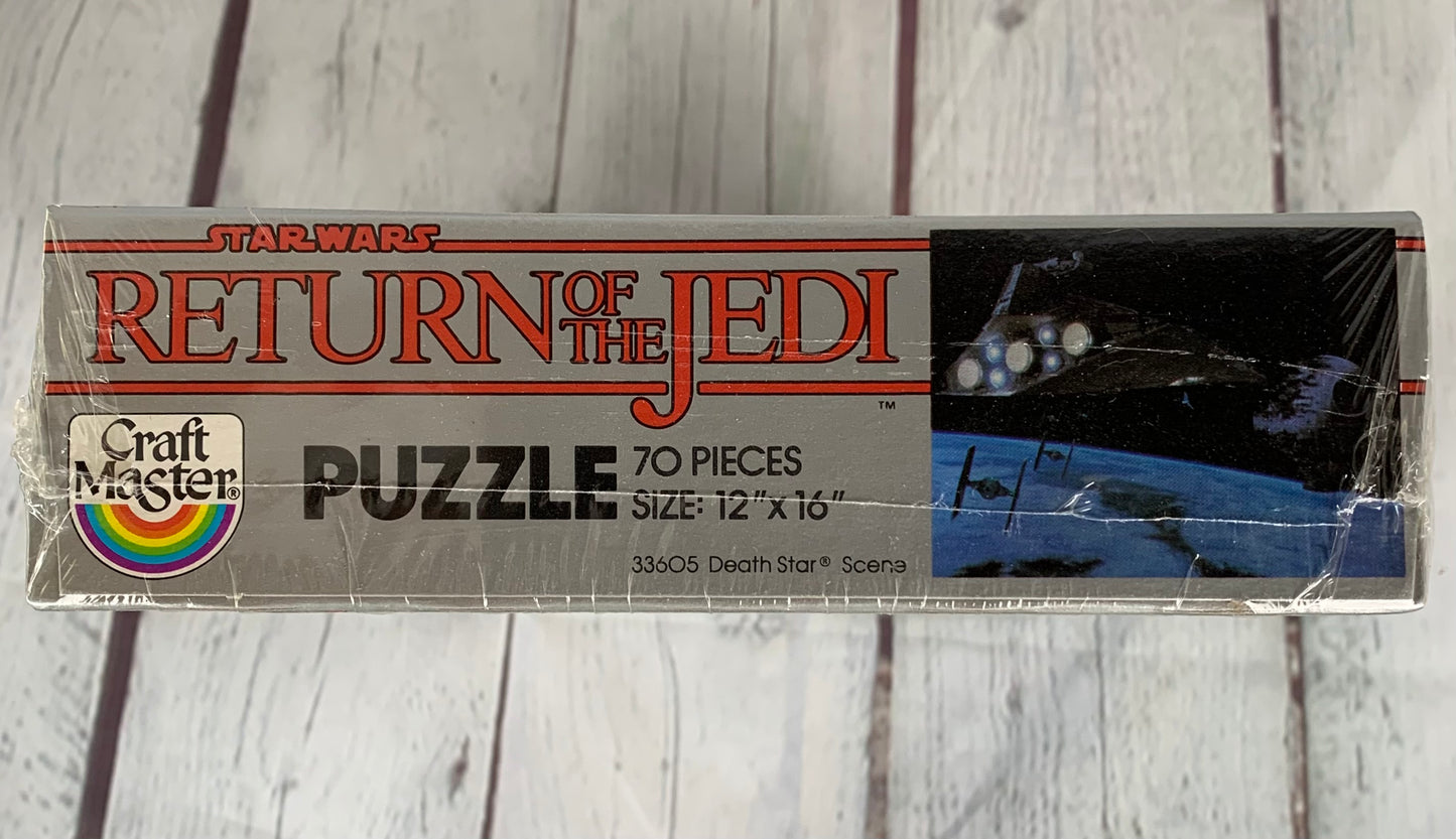 Return of the Jedi puzzle, Star Destroyer and the Death Star, Star Wars, 1983, Craft Master