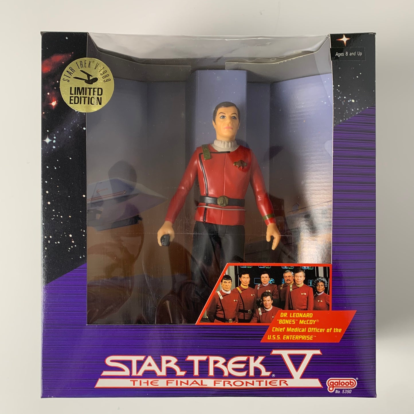 Dr. Leonard "bones" McCoy, Star Trek V The Final Frontier figure, 1989, Galoob