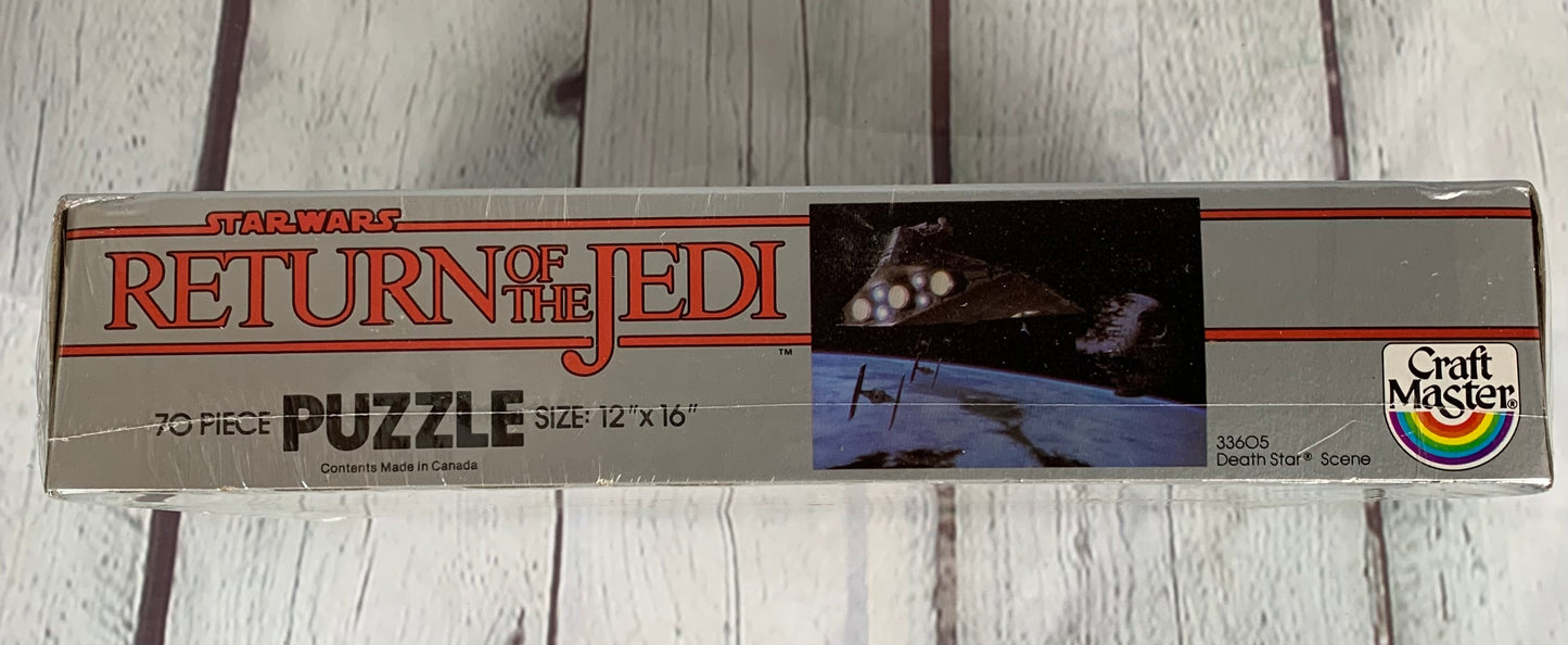 Return of the Jedi puzzle, Star Destroyer and the Death Star, Star Wars, 1983, Craft Master