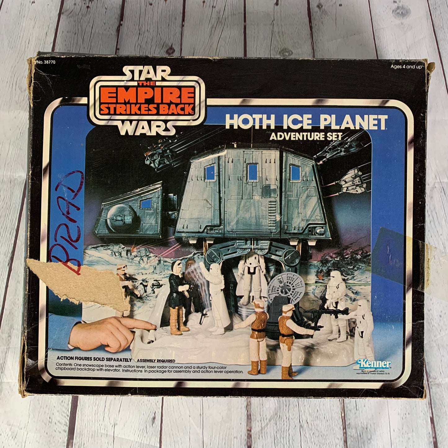 Hoth Ice Planet Adventure Set, Star Wars, The Empire Strikes Back, open, used and complete, 1980, Kenner