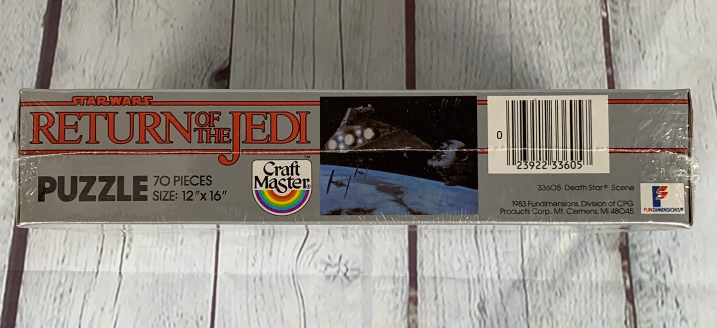 Return of the Jedi puzzle, Star Destroyer and the Death Star, Star Wars, 1983, Craft Master