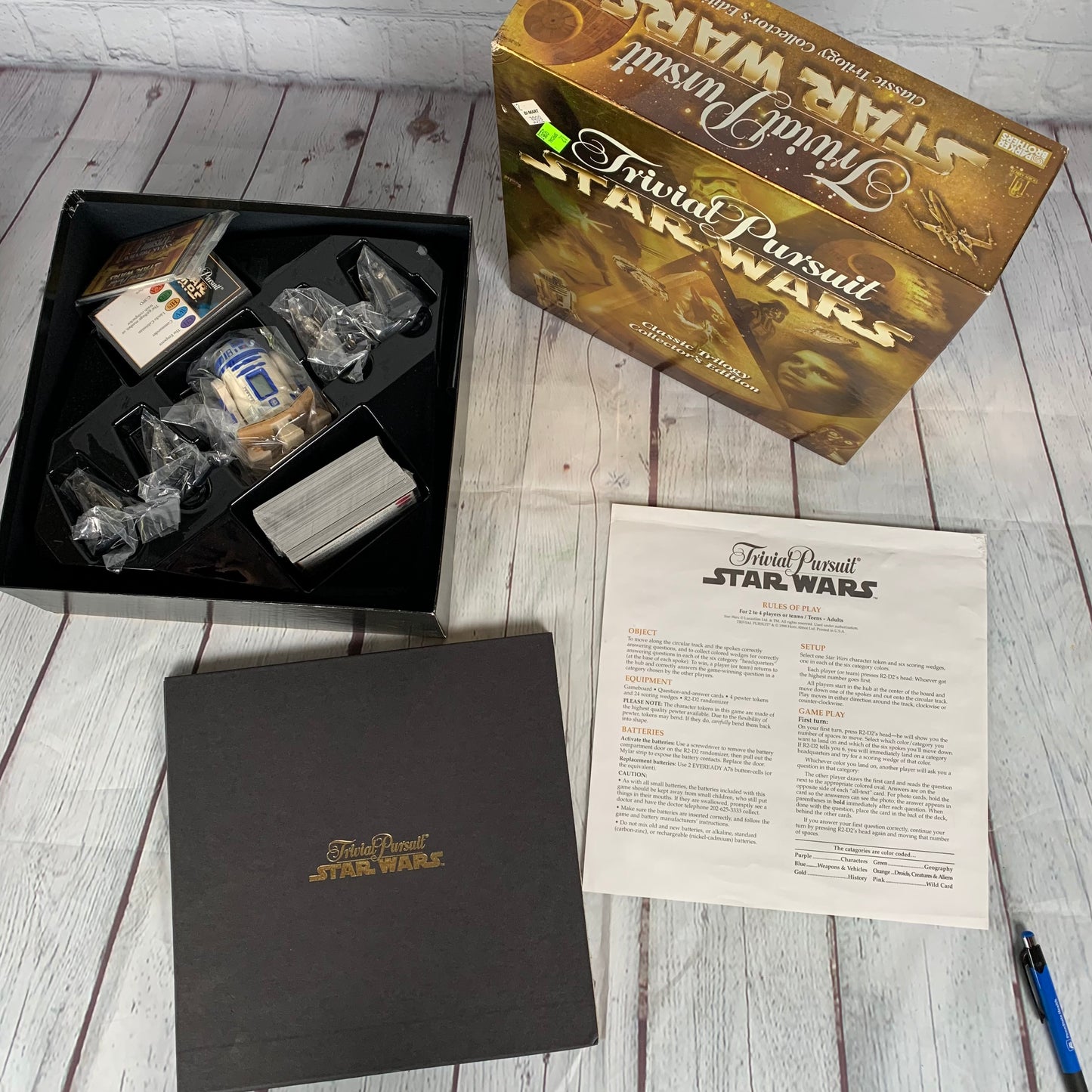 Star Wars Trivial Pursuit, opened unused, 1998, Parker bros