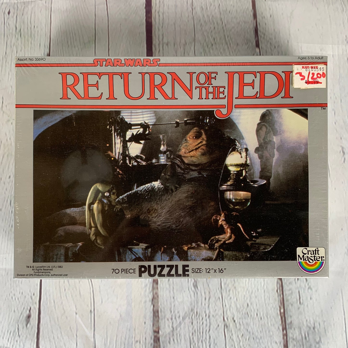 Return of the Jedi puzzle, Jabba’s Throne Room, Star Wars, 1983, Craft Master