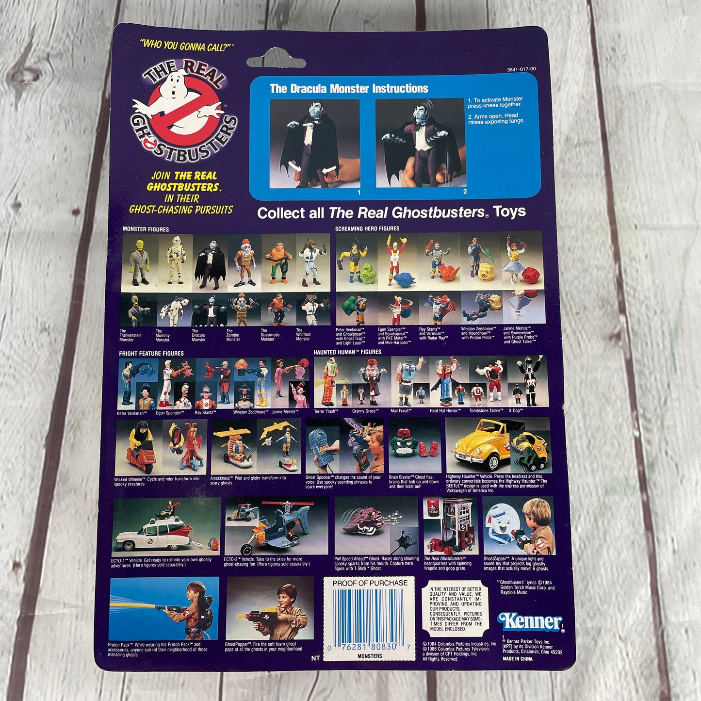 The Dracula Monster, The Real Ghostbusters, 1986, Kenner