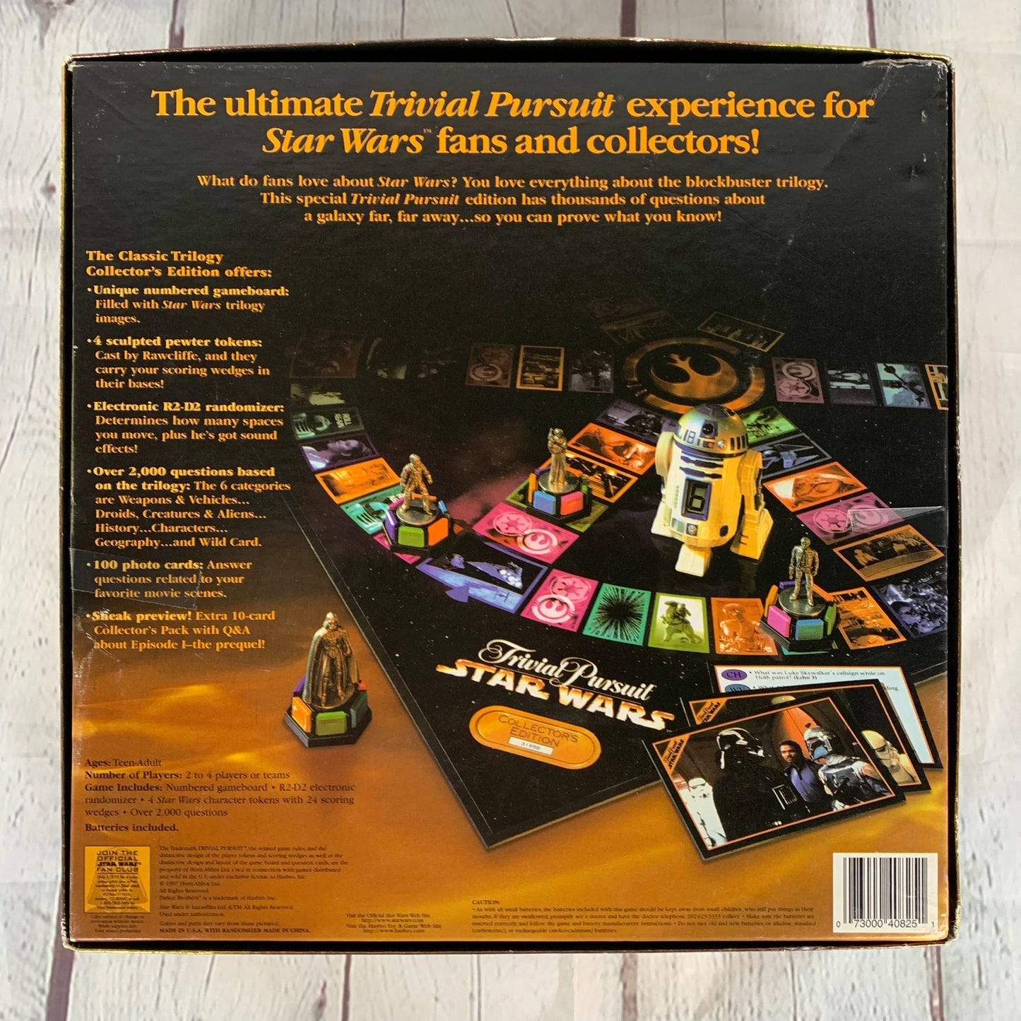 Star Wars Trivial Pursuit, opened unused, 1998, Parker bros