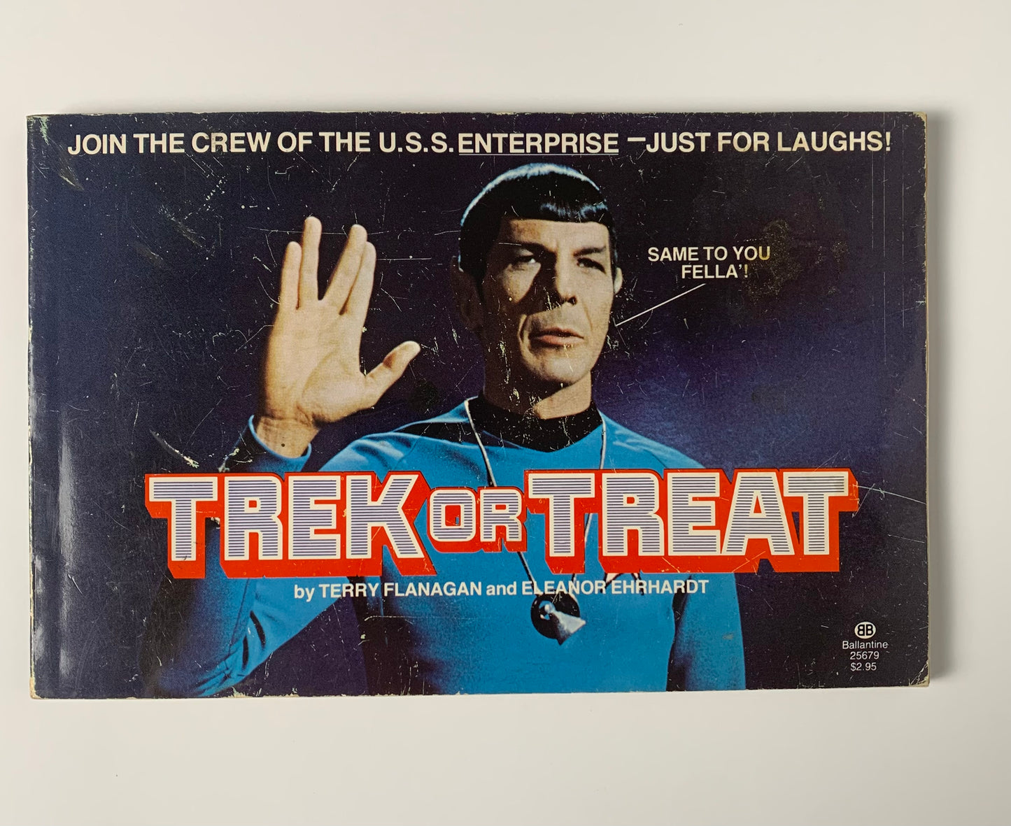 Book, Trek or Treat, old school Star Trek memes, 1977