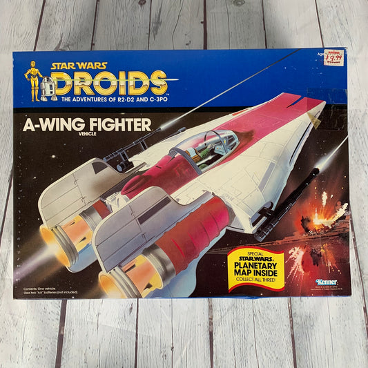 A-Wing Fighter, Star Wars, Droids, unopened, 1984, Kenner