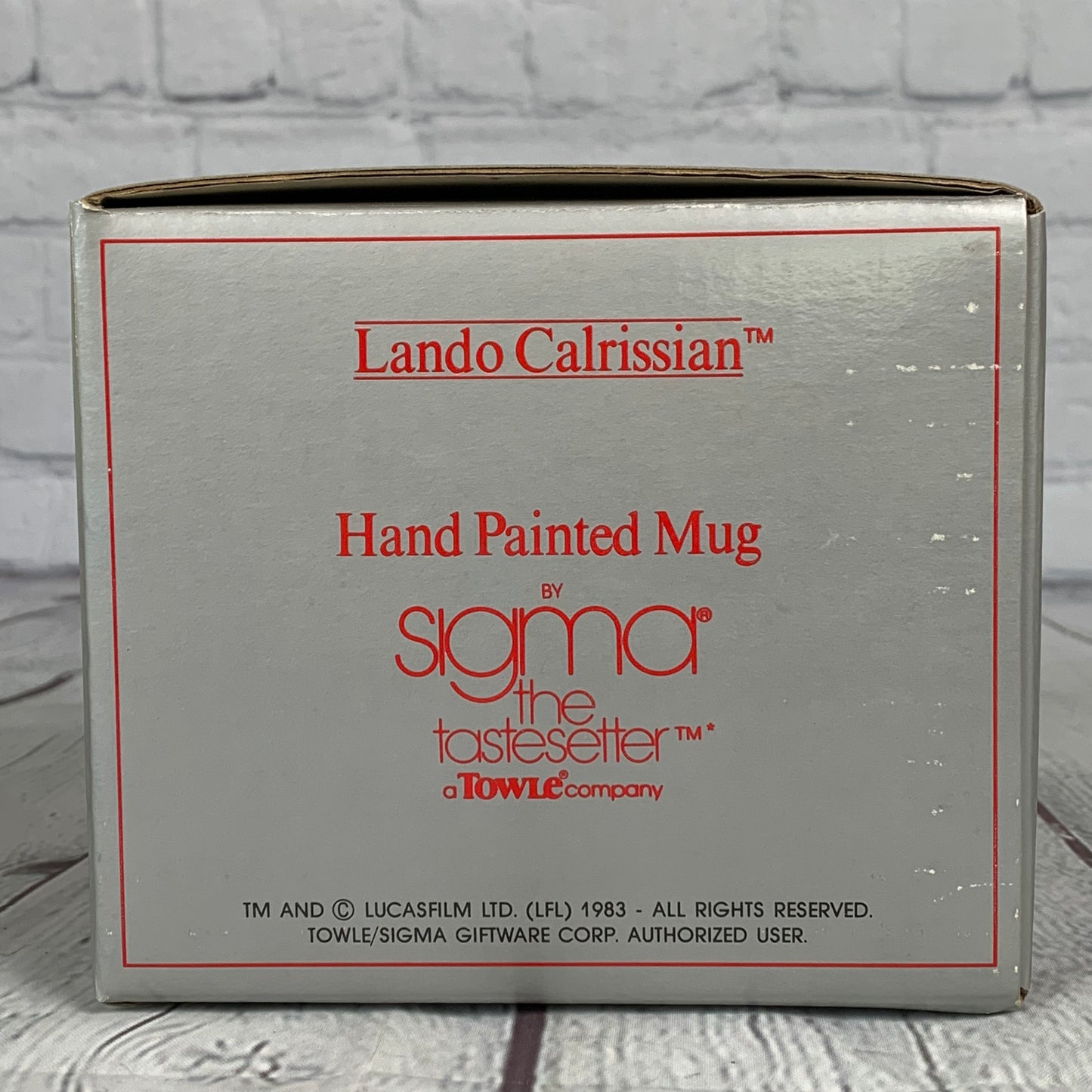 Lando Calarissian Mug, Star Wars, Return Of The Jedi, 1983, Sigma