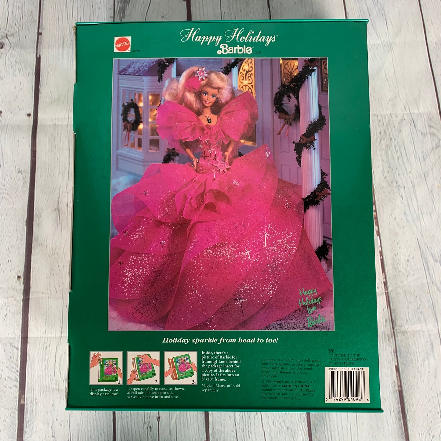 Happy Holidays Barbie, Special Edition, 1990, Mattel