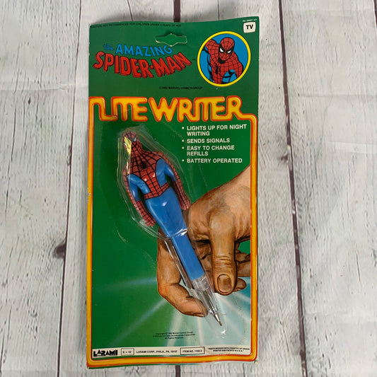 Spider Man Lite Writer Pen, Marvel, 1982, Larami