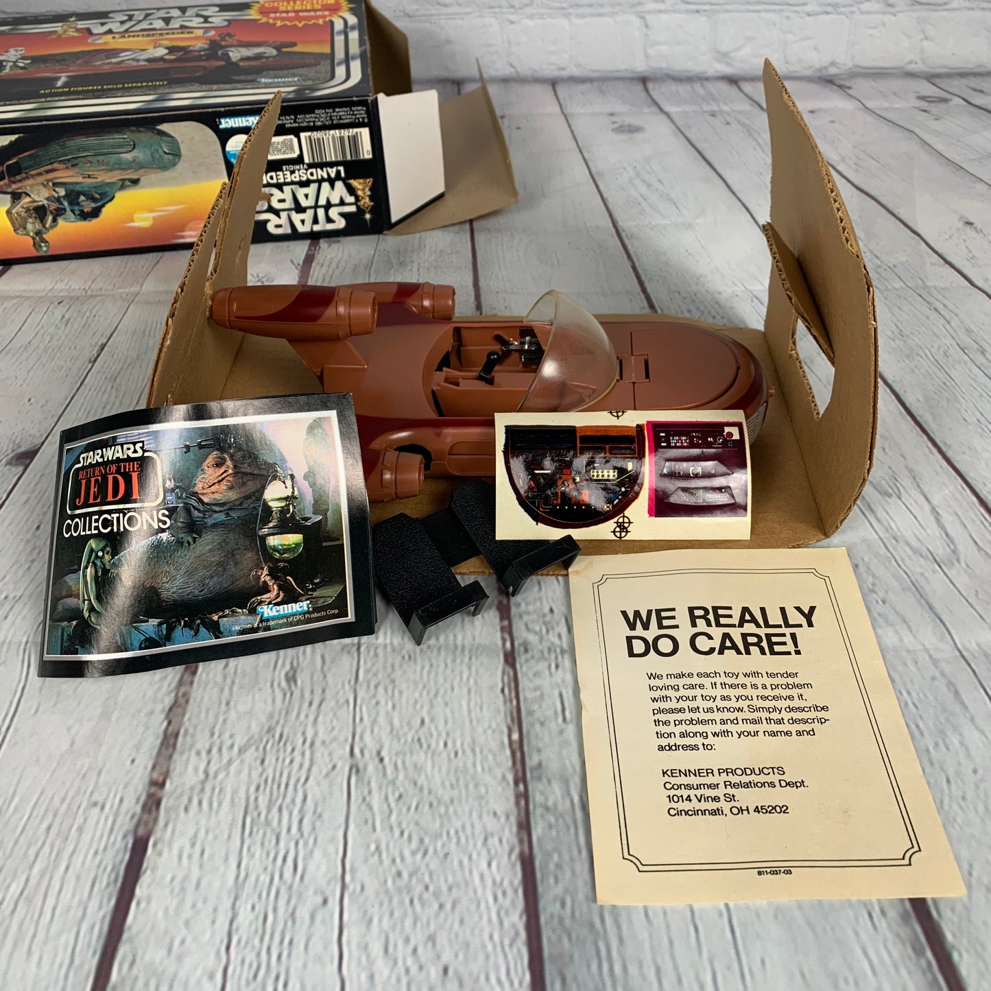 Landspeeder, Star Wars Collector Series, open, unused, mint, 1983, Kenner