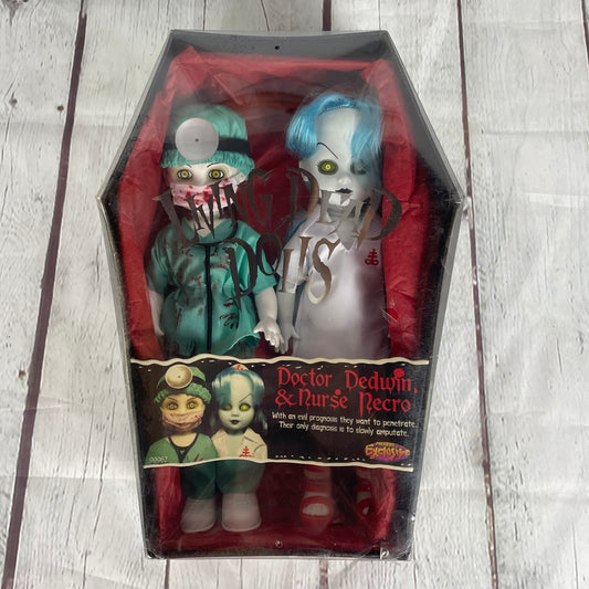 Doctor Dedwin and Nurse Necro, Living Dead Dolls, 2000, Mezcal Toys