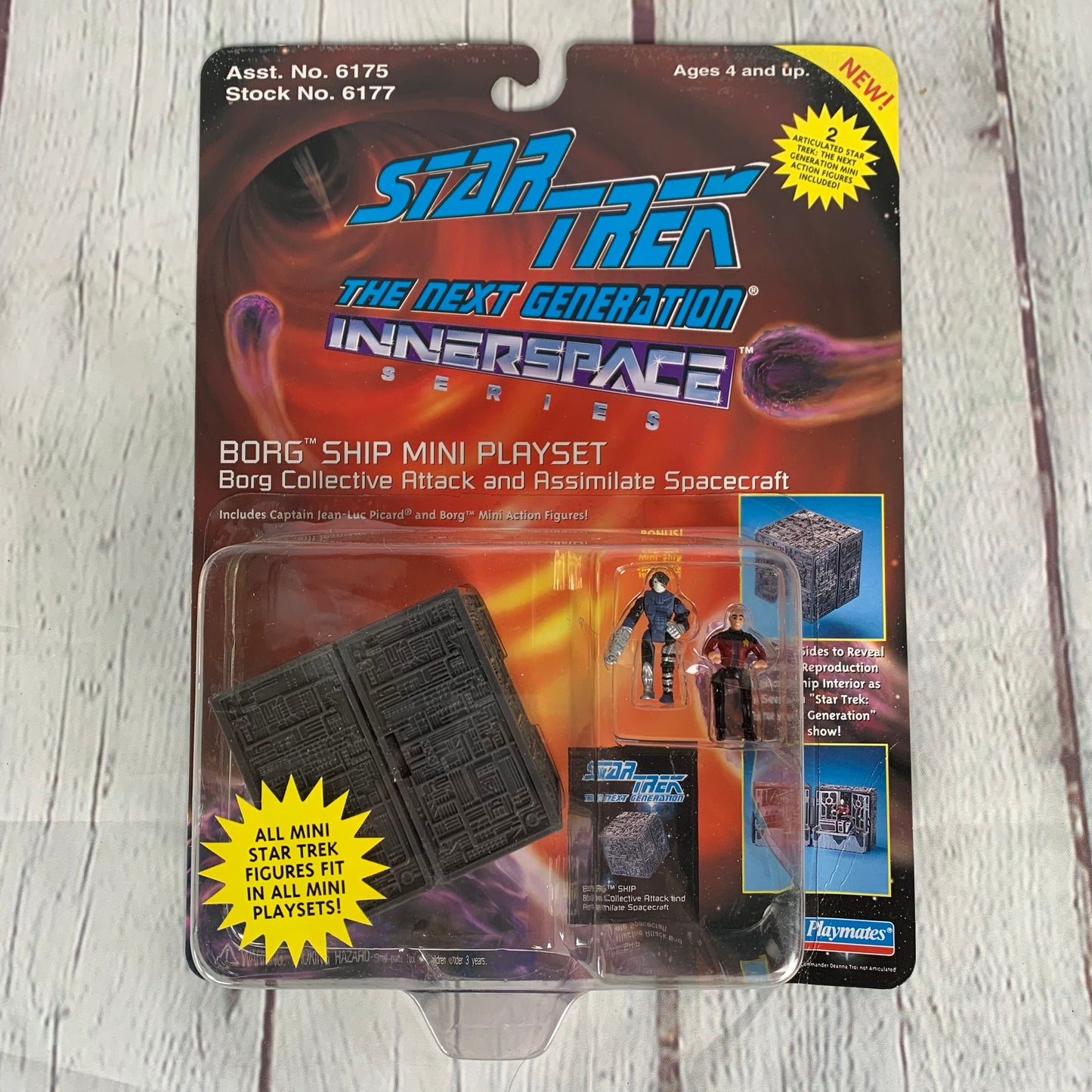 Borg Ship Mini Playset, Star Trek The Next Generation, Innerspace Series, 1994, Playmates