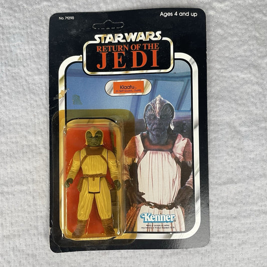 Vtg Star Wars ROTJ Klaatu Skiff Guard Action Figure 77A Back MOC 1983 Kenner