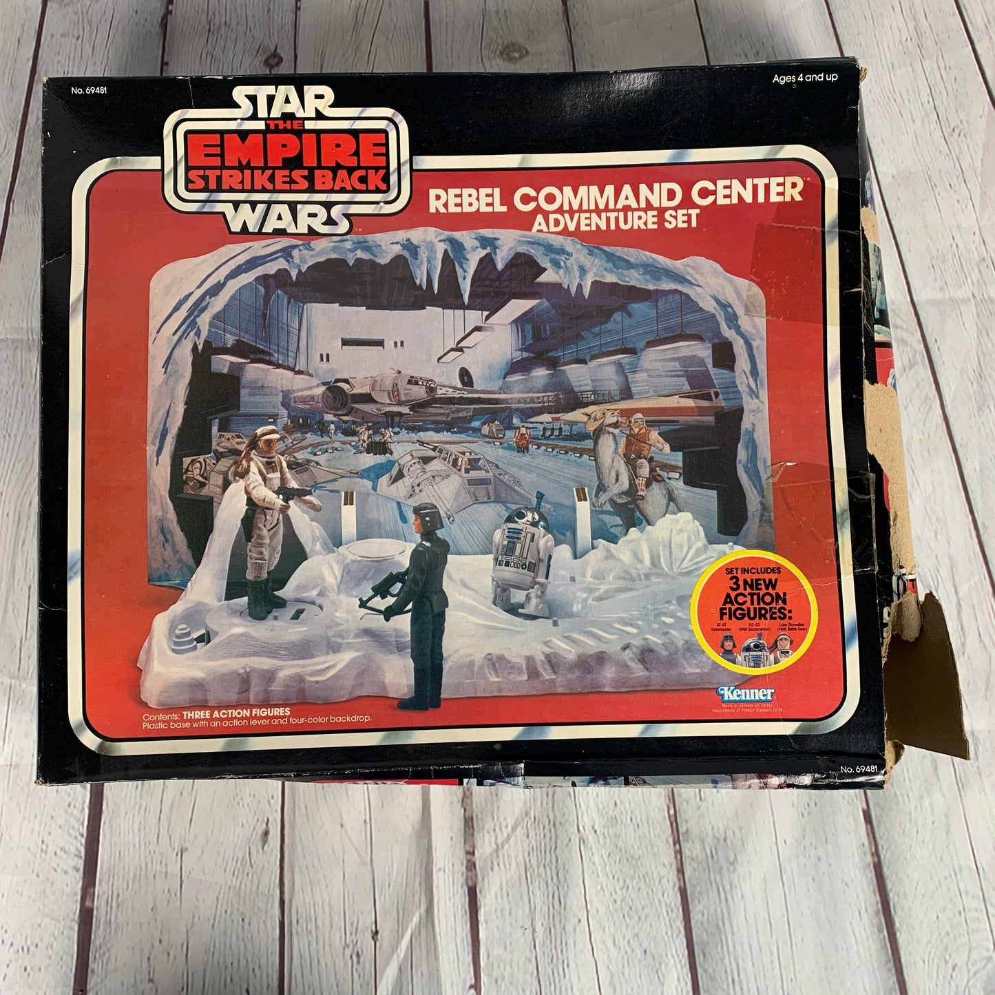 Rebel Command Center Adventure Set, Star Wars, The Empire Strikes Back, used, terrain and background, 1981, Kenner