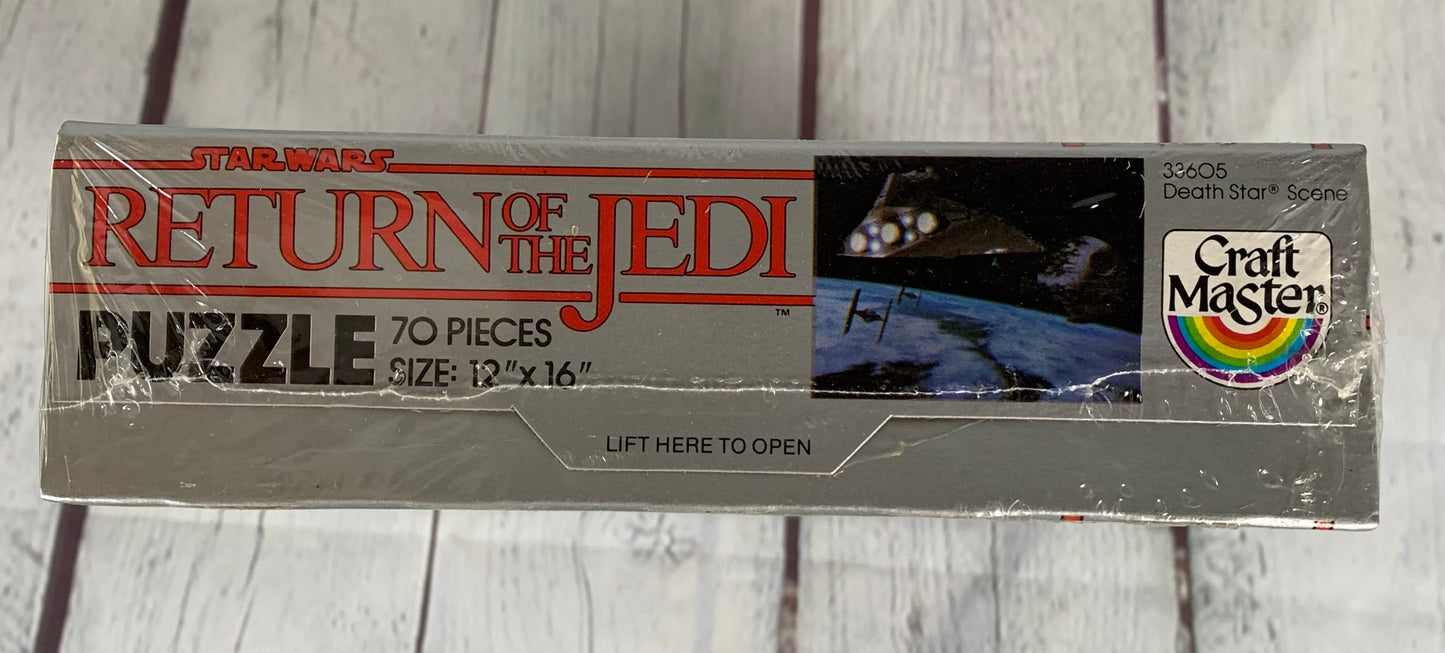 Return of the Jedi puzzle, Star Destroyer and the Death Star, Star Wars, 1983, Craft Master