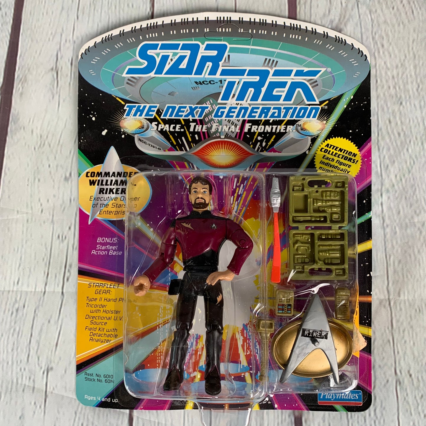 Commander William T Riker, Star Trek The Next Generation, 1992, Playmates