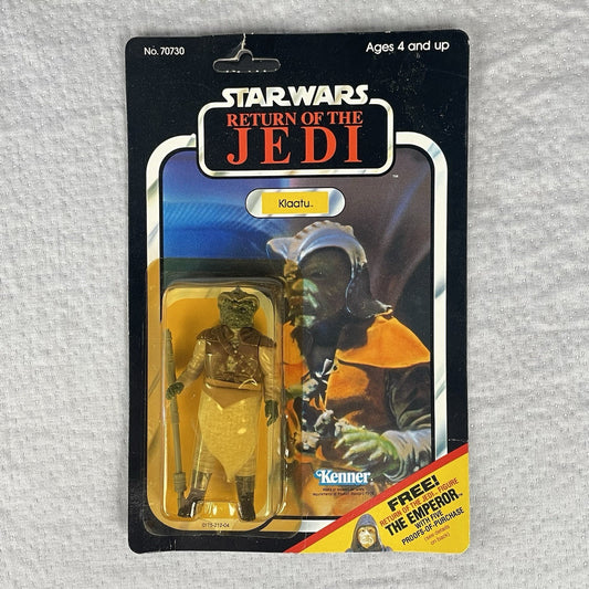 Vtg Star Wars ROTJ Klaatu Action Figure 65C Card Back MOC 1984 Kenner