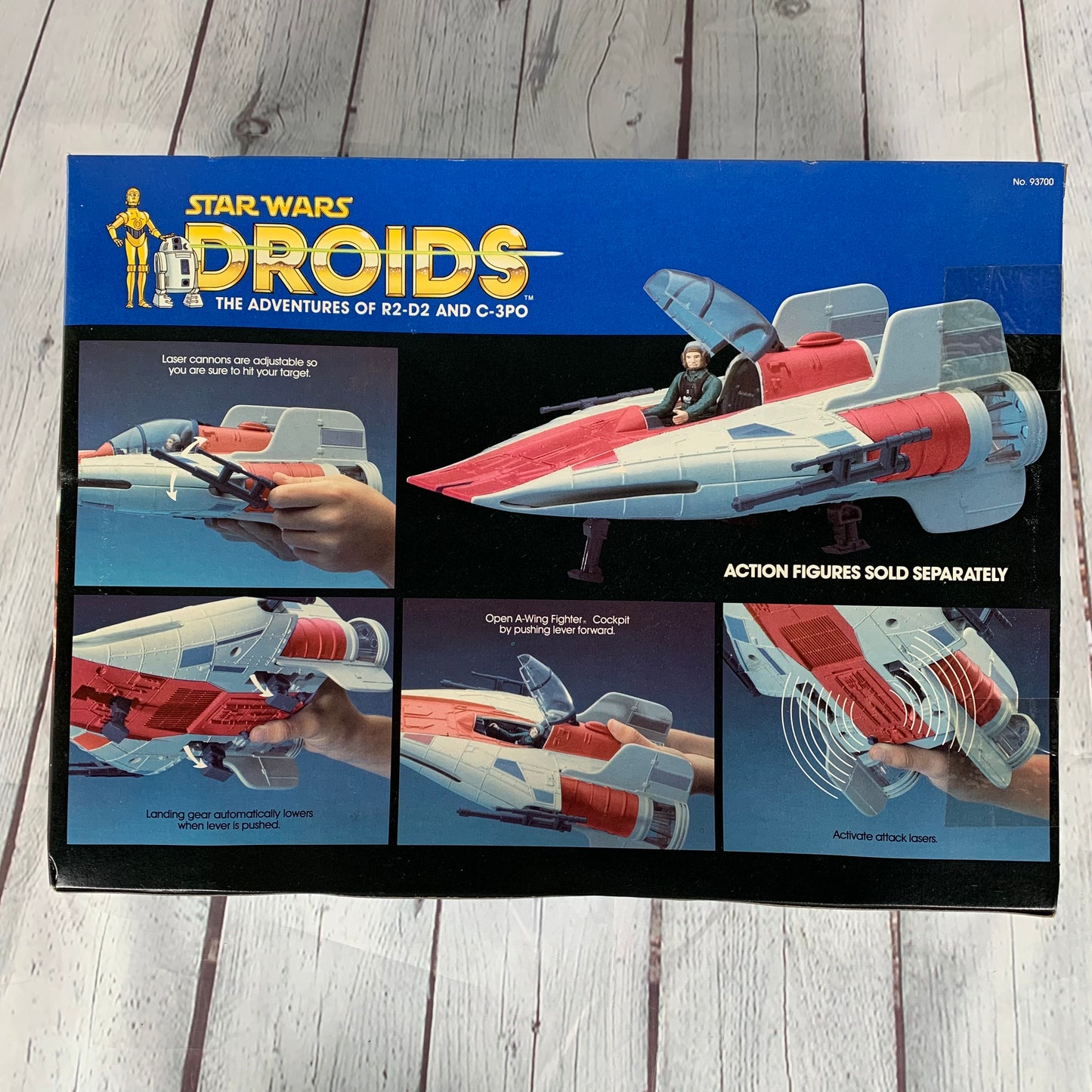 A-Wing Fighter, Star Wars, Droids, unopened, 1984, Kenner