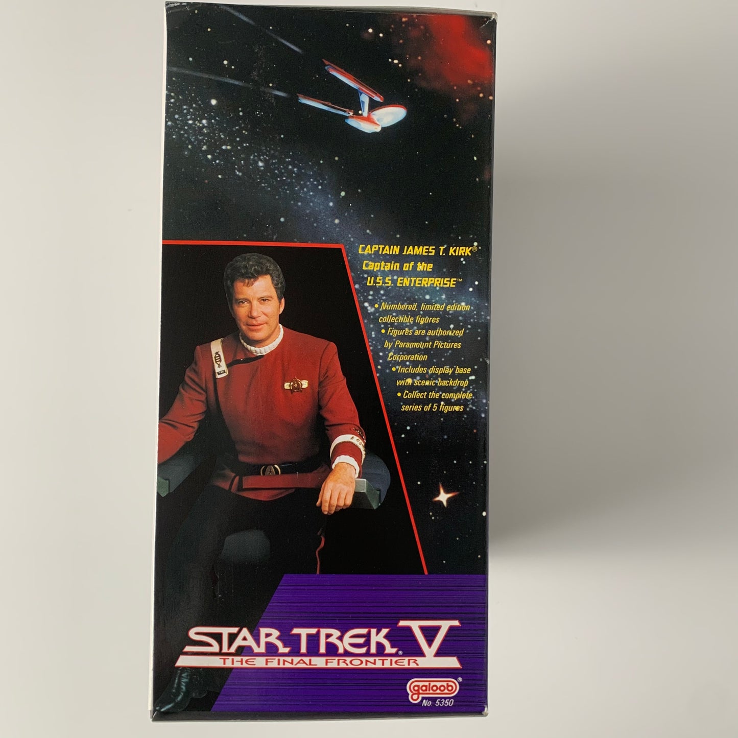 Captain James T Kirk, Star Trek V The Final Frontier figure, 1989, Galoob