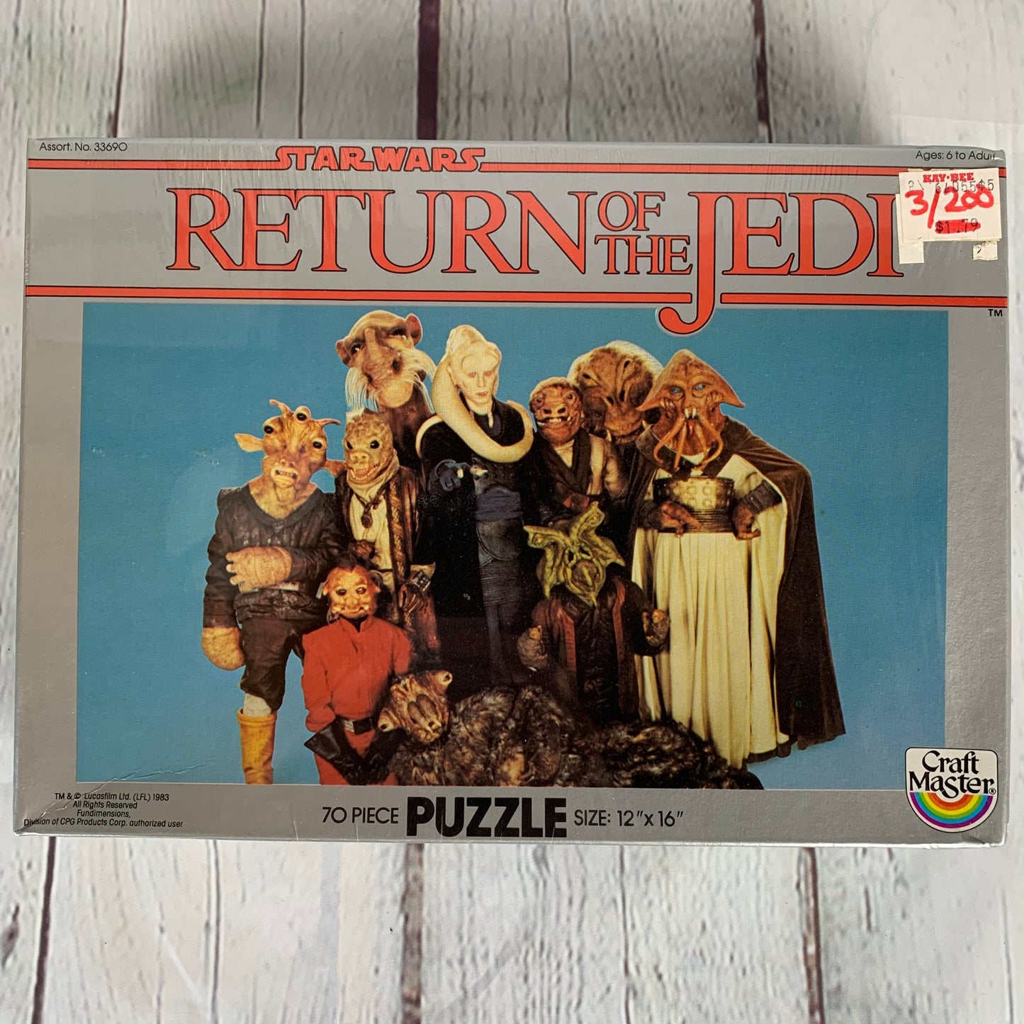 Return of the Jedi puzzle, Jabba’s Goons, Star Wars, 1983, Craft Master