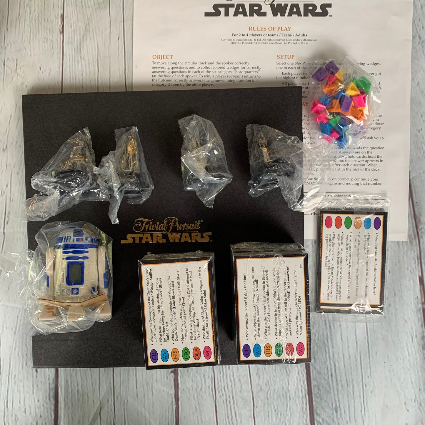 Star Wars Trivial Pursuit, opened unused, 1998, Parker bros