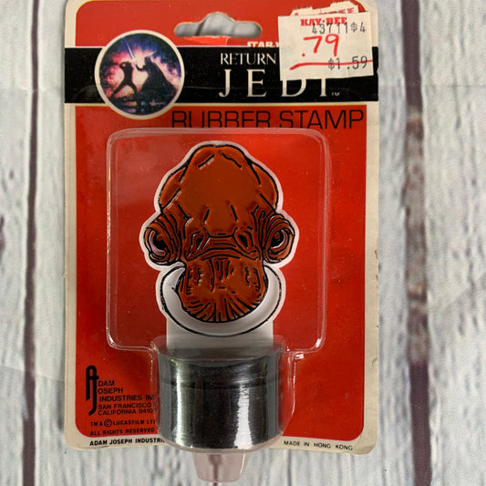 Admiral Akbar Rubber Stamp, Star Wars, Return Of The Jedi, 1983, Adam Joseph