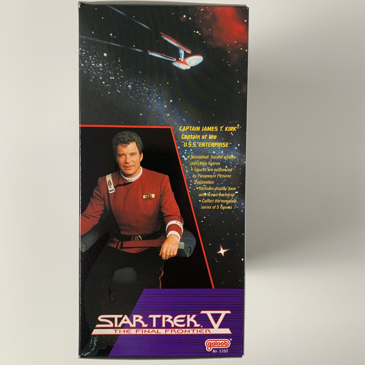 Captain James T Kirk, Star Trek V The Final Frontier figure, 1989, Galoob