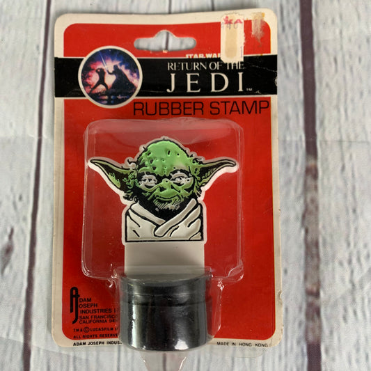 Yoda Rubber Stamp, Star Wars, Return Of The Jedi, 1983, Adam Joseph