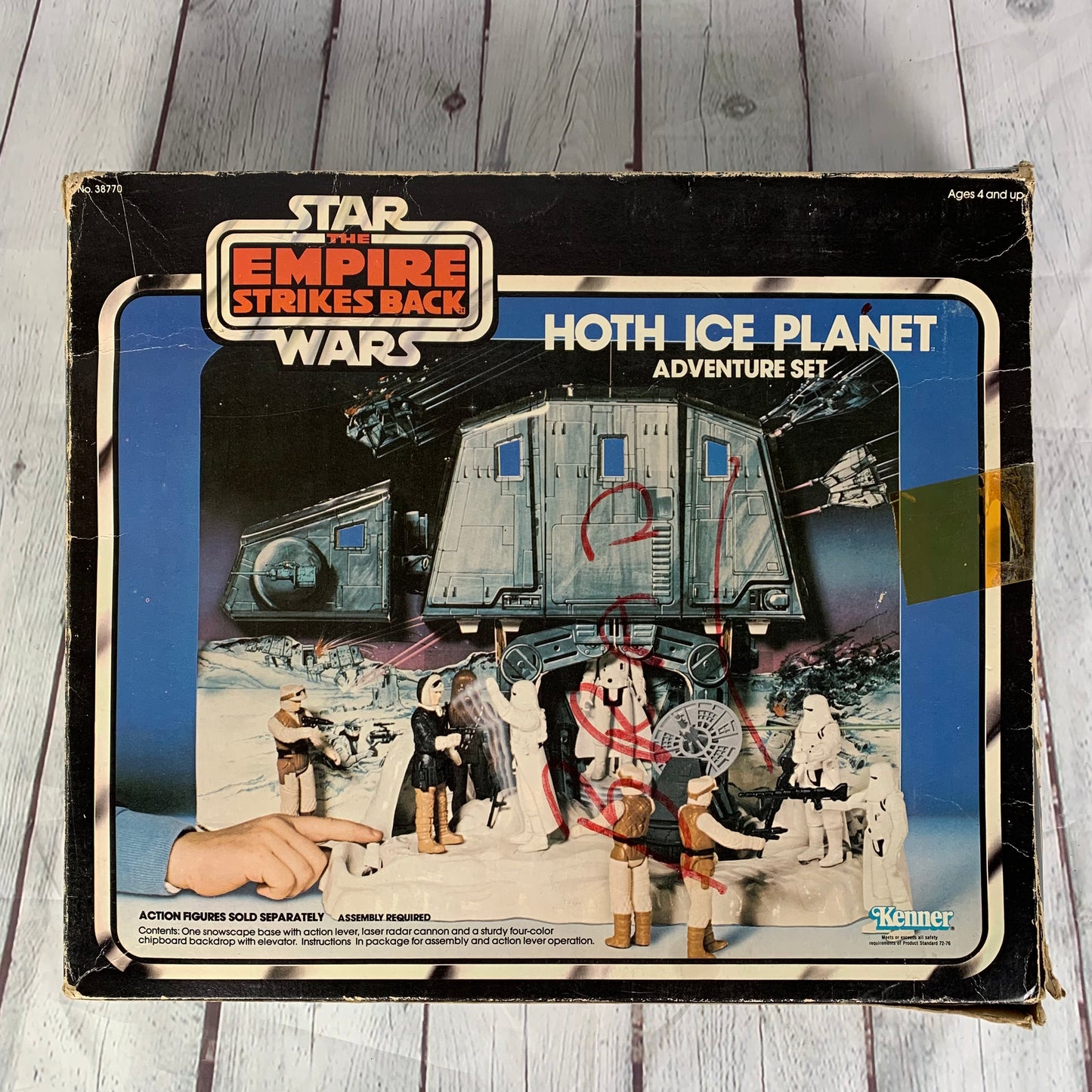 Hoth Ice Planet Adventure Set, Star Wars, The Empire Strikes Back, open, used and complete, 1980, Kenner