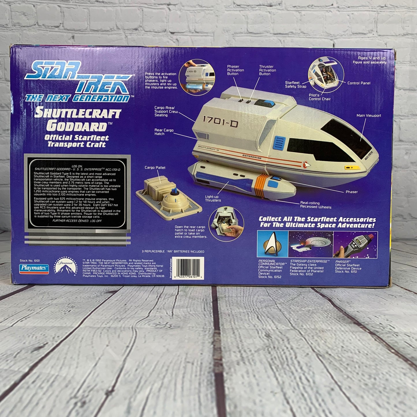 Shuttlecraft Goddard, Star Trek The Next Generation, 1992, Playmates