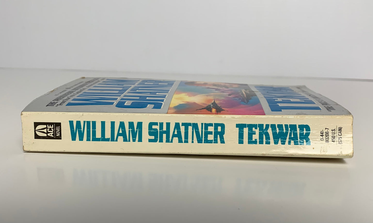 Book, TekWar by William Shatner, 2nd edition, 1990