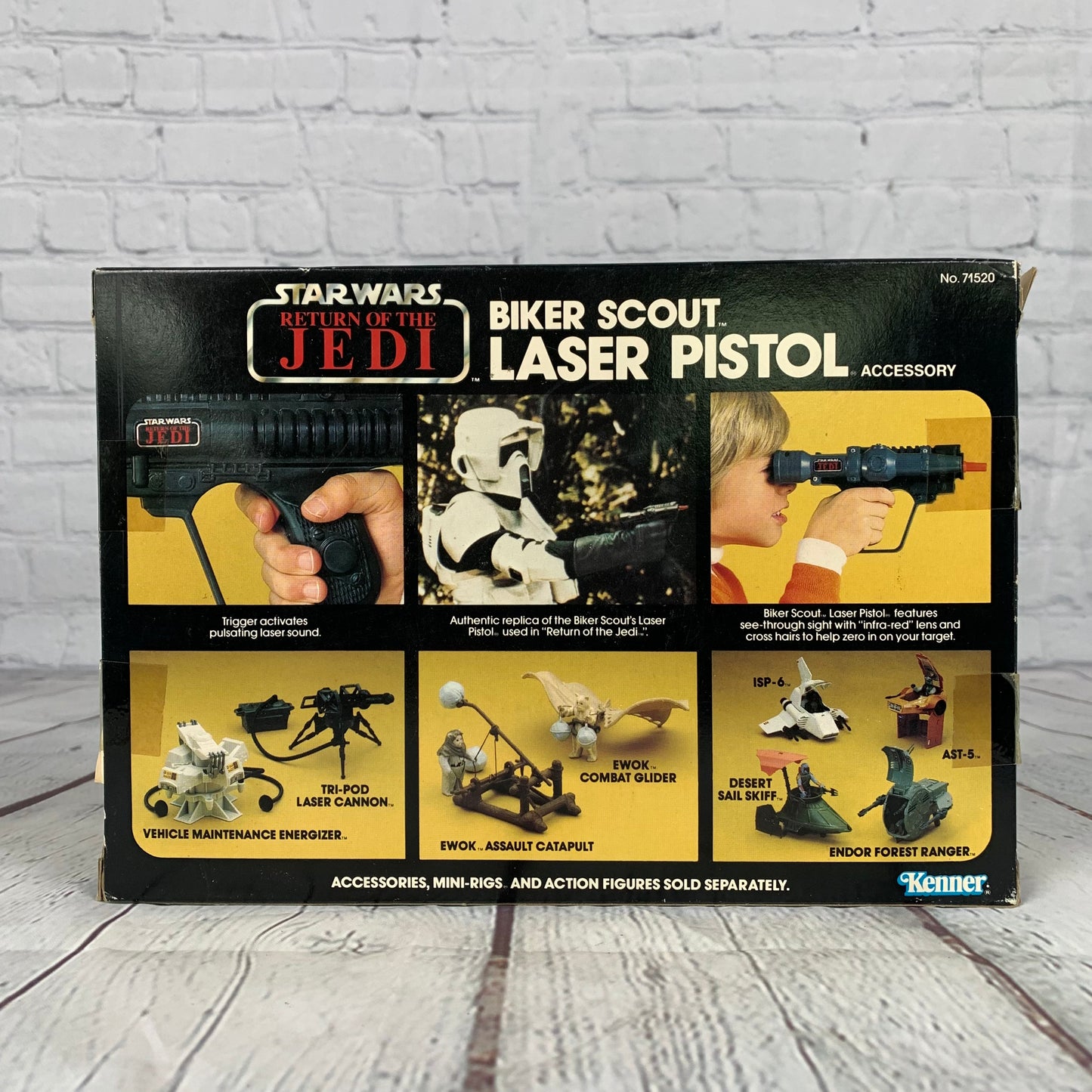 Biker Scout Laser Pistol, Return of the Jedi, Star Wars, unopened, 1983, Kenner