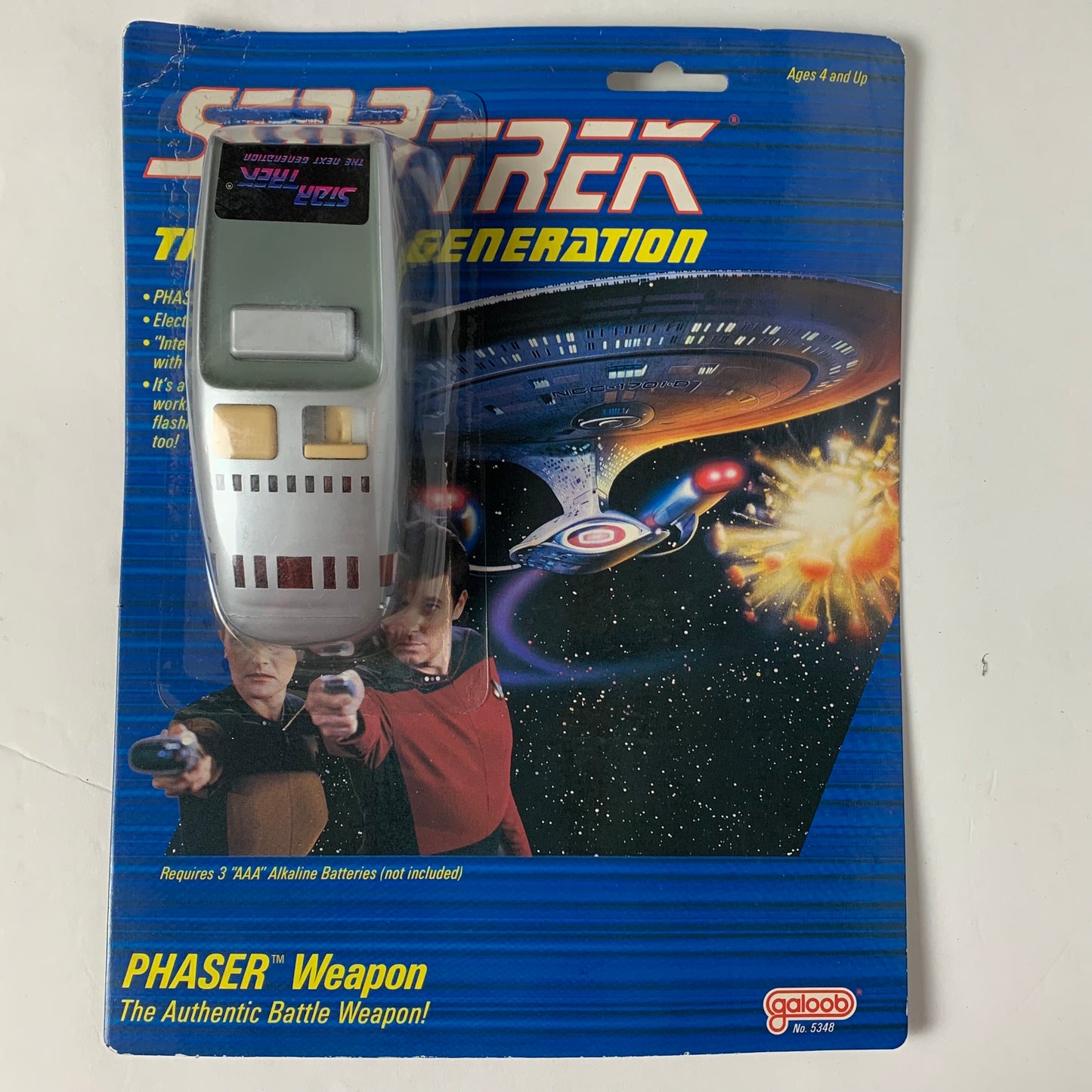 Start Trek The Next Generation phaser 1988 Galoob