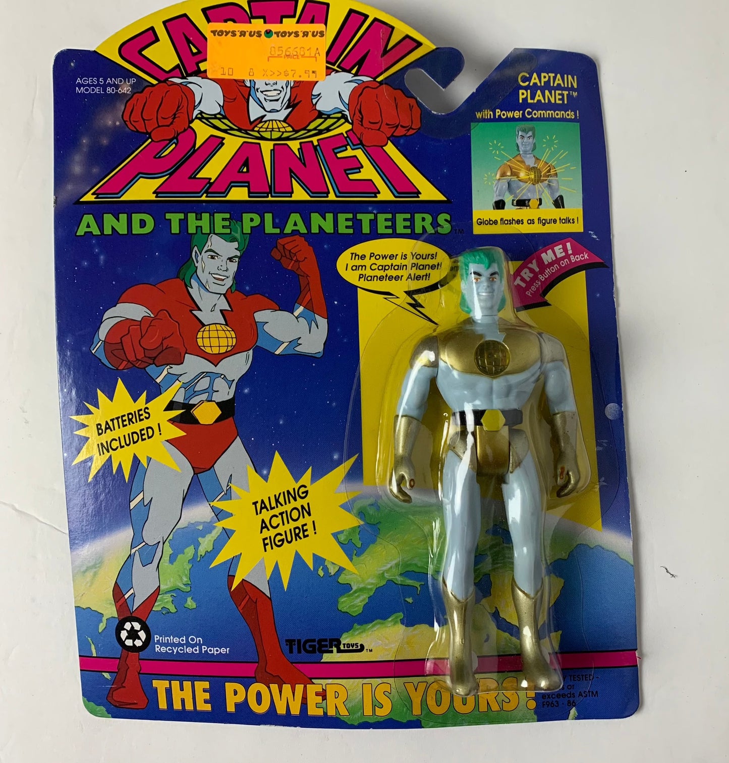 Captain Planet and the Planeteers, Captain Planet with Power Commands, Tiger toys 1991