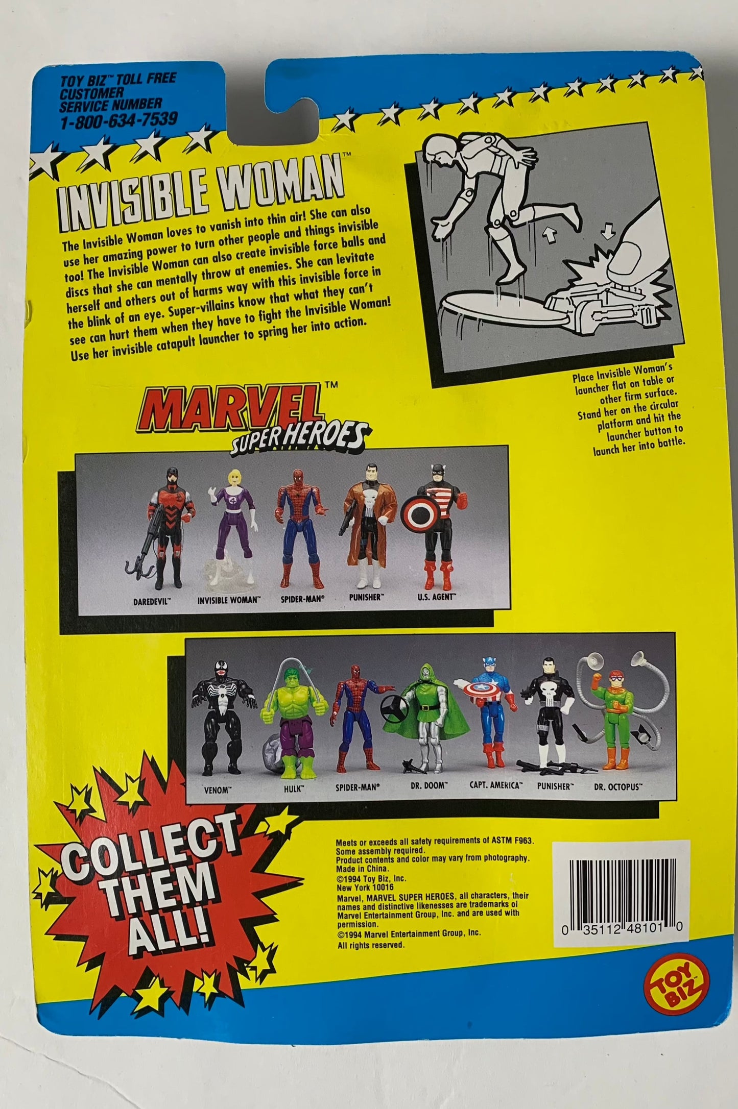 Invisible Woman from Marvel's Fantastic Four, 1994, Toy Biz