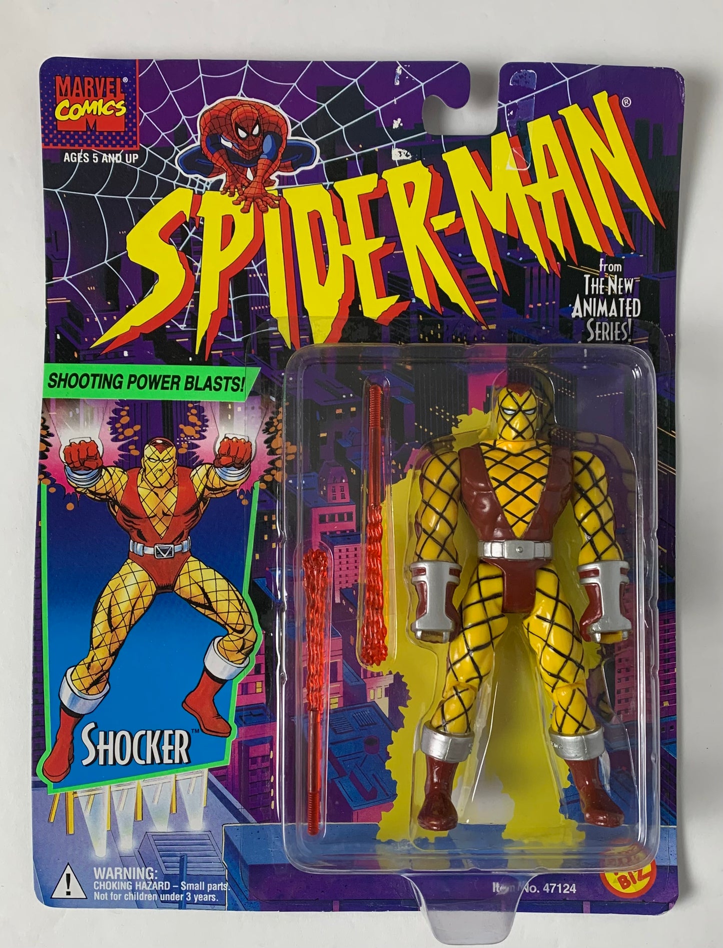 Shocker from Marvel's Spider-Man, 1994, Toy Biz