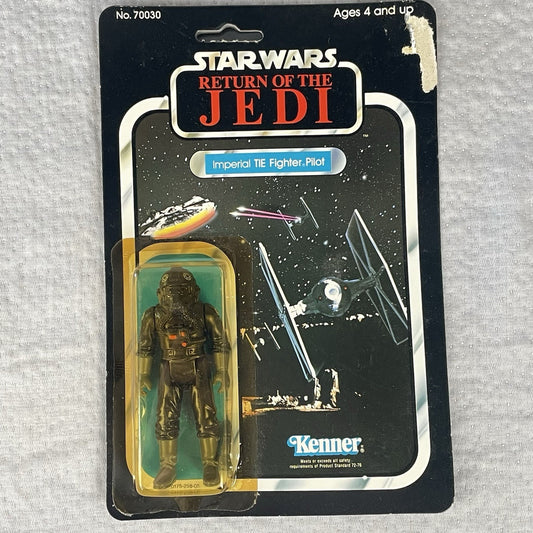 Vtg Star Wars ROTJ Imperial Tie Fighter Pilot  Action Figure 77A Card Back MOC