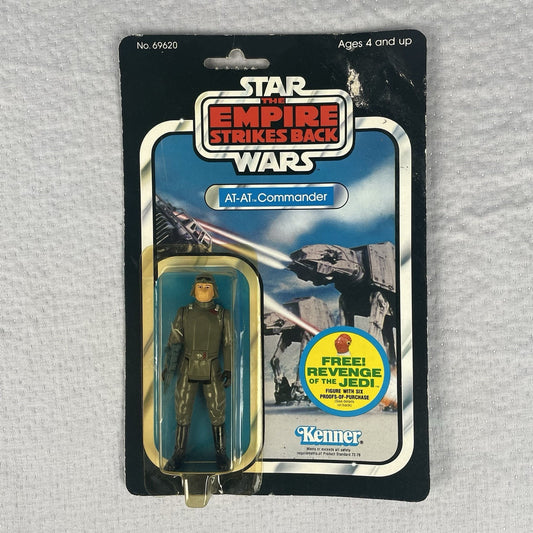 Vtg Star Wars ESB AT-AT Commander Action Figure 48C Card Back 1982 MOC Kenner